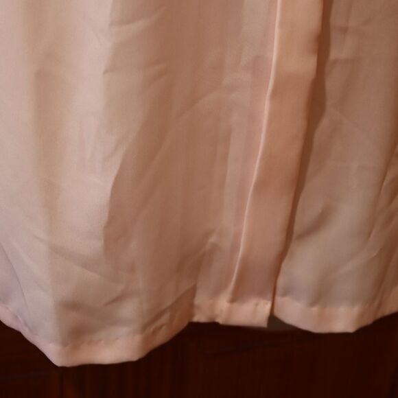 Ann Chabrol Light Pink Lace Collar Vintage Button Up Pearl Detail Shirt NOS 18 - Picture 9 of 16